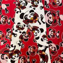 High-end customized black Super pacifier spring and autumn Panda full printed leggings Japanese fashion pants