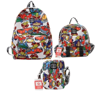 High-end custom black super pacifier school bag Japanese tide brand childrens backpack