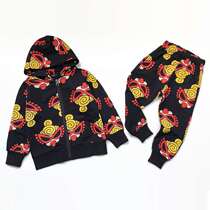 Customized black Super pacifier New Big Head suit Japanese Tide brand childrens sweater