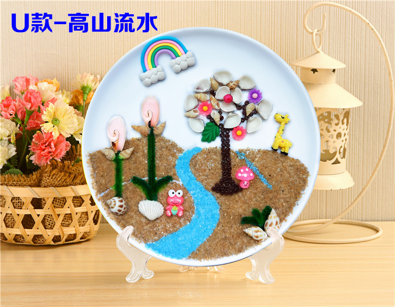 Vỏ sơn handmade mẫu giáo diy sinh vật biển đồ trang trí sáng tạo dán trẻ em chất liệu gói làm ốc xà cừ