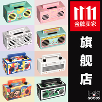 Musicanvas Mondrian Paper Radio Wireless Portable Bluetooth Speaker Music Canvas Subwoofer