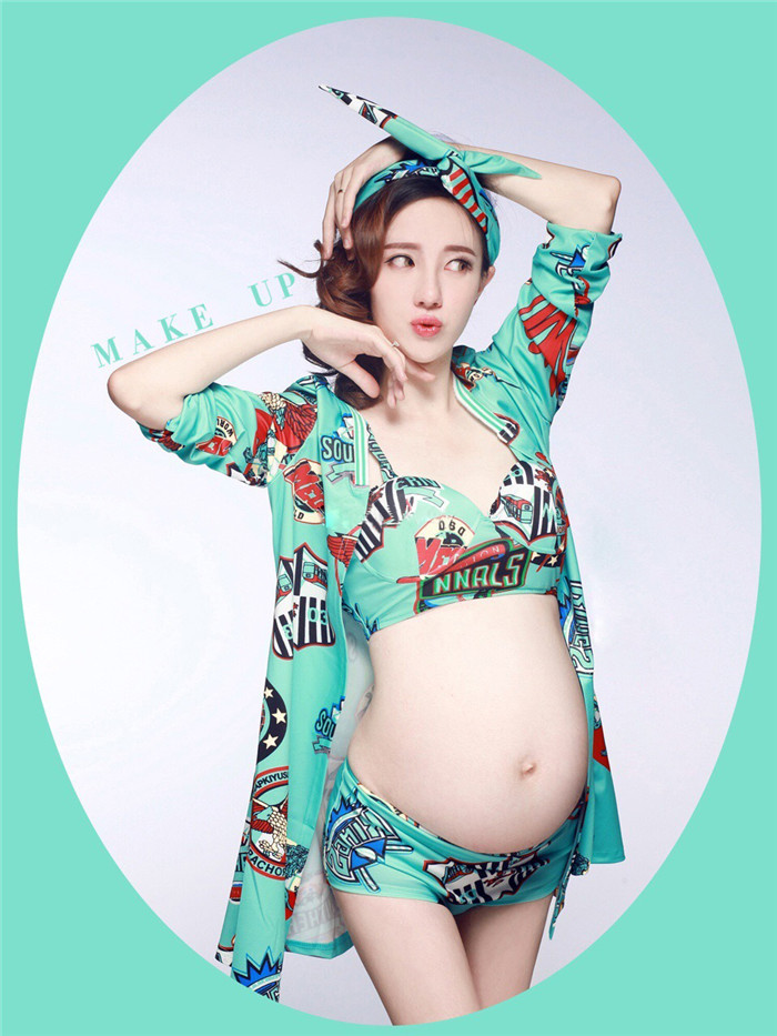 Phiên bản tiếng Hàn mới của studio ảnh phụ nữ mang thai ảnh chủ đề quần áo ảnh đẹp máy ảnh chụp ảnh xác ướp quần áo nhiếp ảnh các kiểu áo bầu đẹp