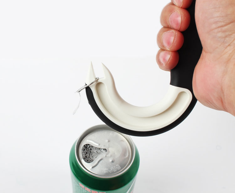J Shape RingPull and Pull Tab Can Tin Opener EASY Safe GRIPPER Tools