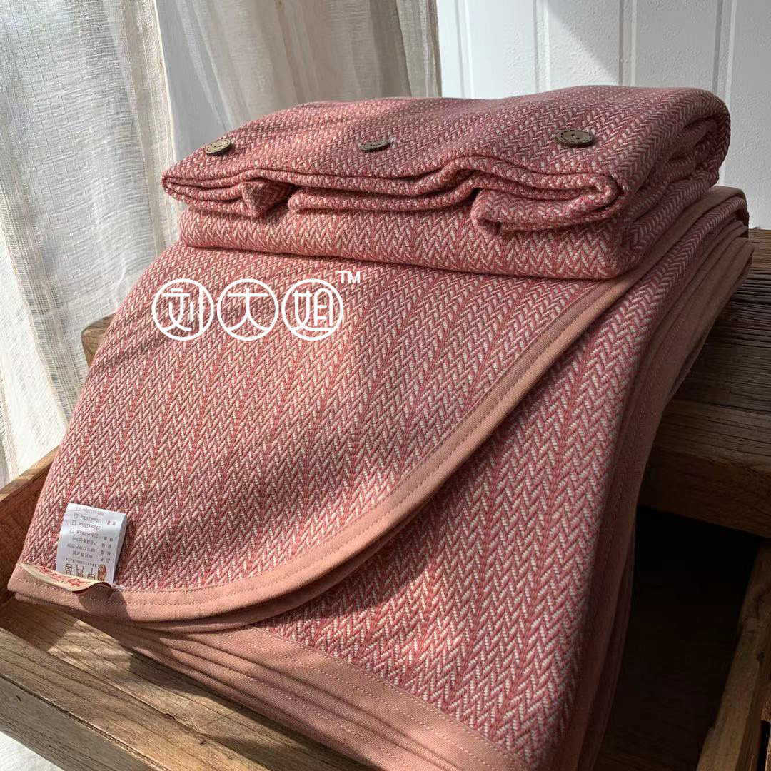 Great Sister Liu's family high-end diamond jacquard old coarse cloth cold mat three sets of breathable sweat and sweat not to stick