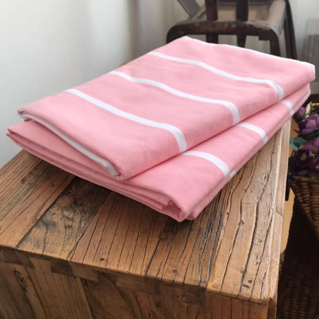 Great Sister Liu's house elegant and small fresh sheet New color combed cotton thick solid soft not faded