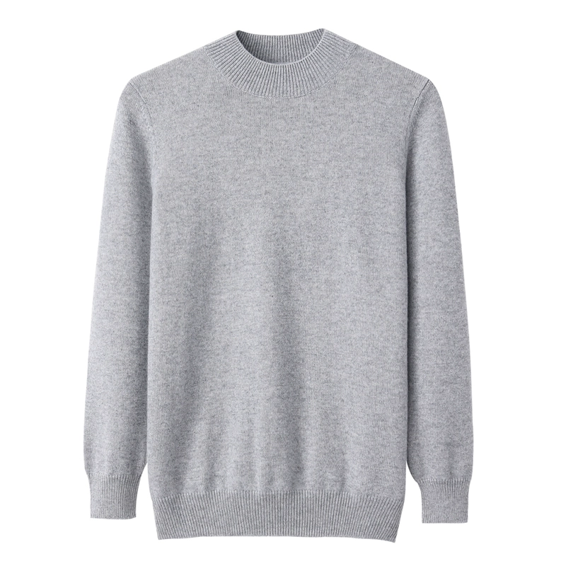 Mùa thu và mùa đông nam dày thương hiệu áo thun bán cổ cao 100% áo len cashmere để giữ ấm và mỏng cộng với kích thước áo len - Áo len