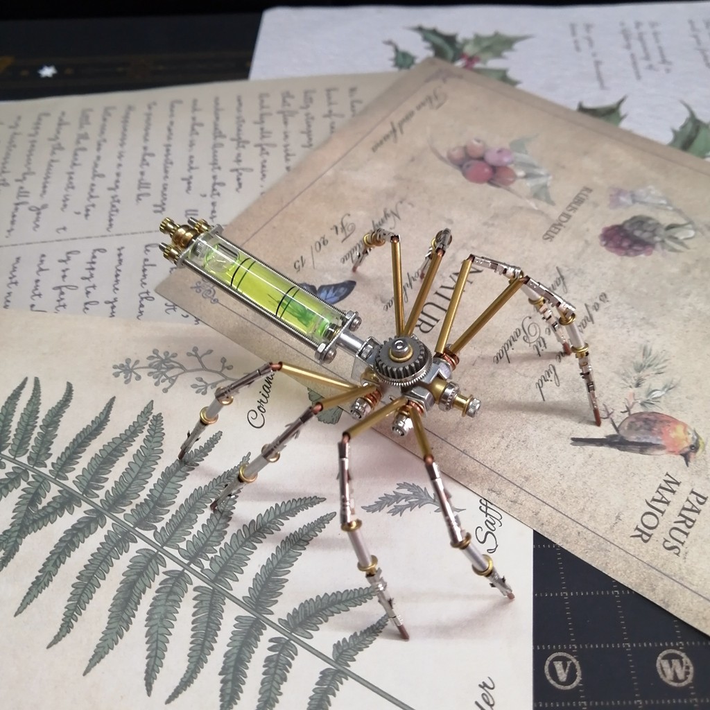 Cyberpunk Mechanical Spider Assembly Model 3D Stereo Assembly Creative Kidsren's Handmade DIY Holiday Gift