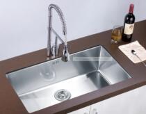 OEM Germany 1 2mm POSCO import SUS304 Stainless Steel Kitchen handmade basin sink wash basin Single slot
