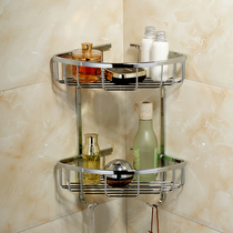 Golden full copper thickened plated double arched triangular basket Basket Corner Basket