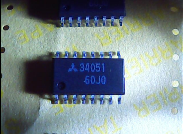 The new 34051 M5M34051 SMD body SOP-16-pin RS-422A transceiver IC is ready to fire