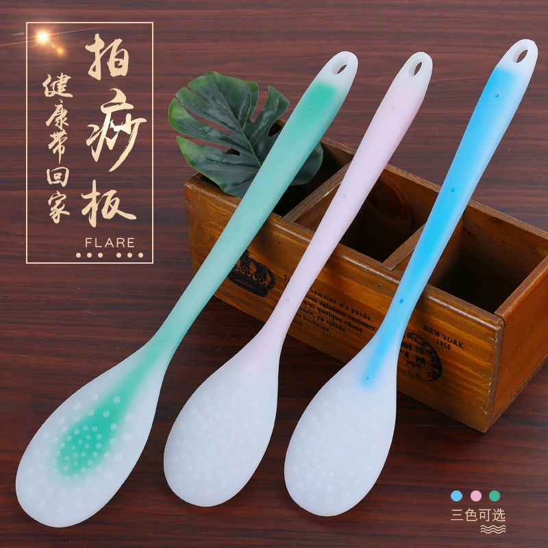 Soft touch-tapped silicone rod health massage hammer fitness and wellness