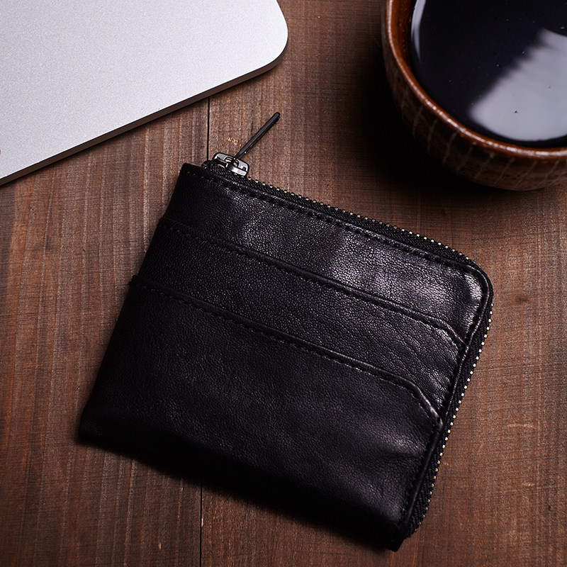 Wallet short business multi-functional driver's license coin purse integrated gift with face men's trendy brand sheepskin wallet