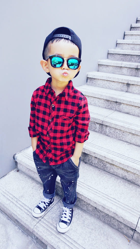 Chemise enfant à manche longue en coton - Ref 2083143 Image 8