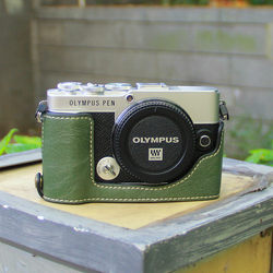 Olympus OM5 베이스 EM5 하프 세트 EM10 가죽 케이스