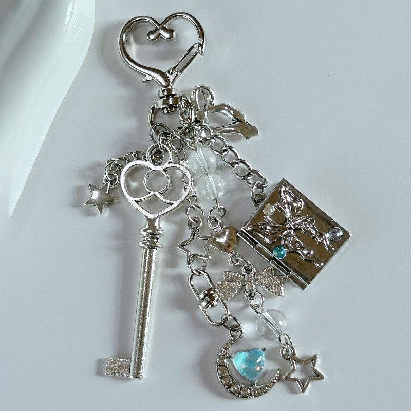 Original Photo Box Keychain, Compact Pendant, Bag Decoration, ins Style Birthday Gift, Can Open to Display Photos