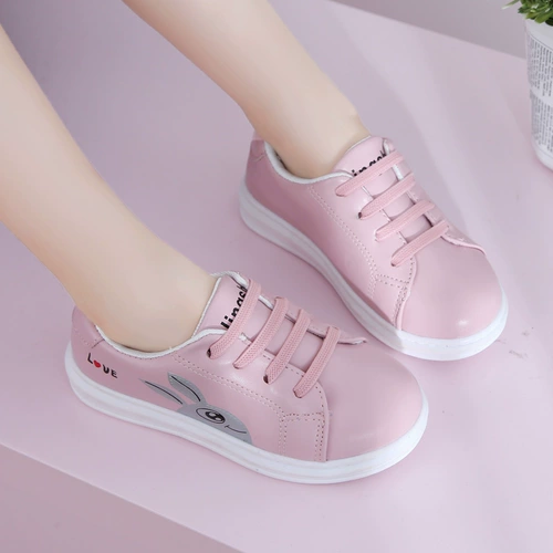 Детская белая обувь, дышащая модная универсальная спортивная обувь, танцующие кроссовки, 2019, осенняя, в корейском стиле
