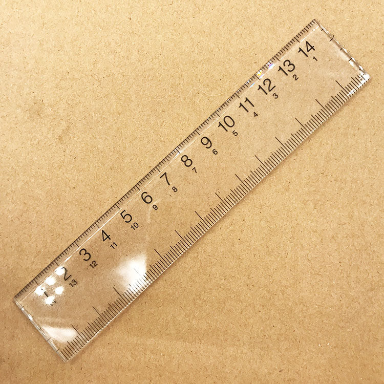 [USD 5.48] 58 yuan s MUJI unprinted good stationery ruler ABS white ...