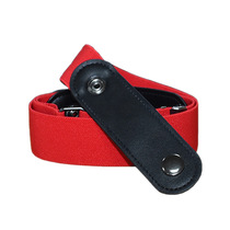 Sloth Free Sloth NO MARK BELT LADY ADJUSTABLE STRAP TRIM PANTS WITH INVISIBLE 100 LAP BUCKLE CASHEW CASSEROLE