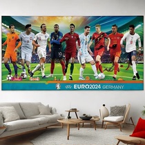 2024 German European Cup themed hanging cloth bedroom ball game scene layout sports lottery shop competition background cloth 1