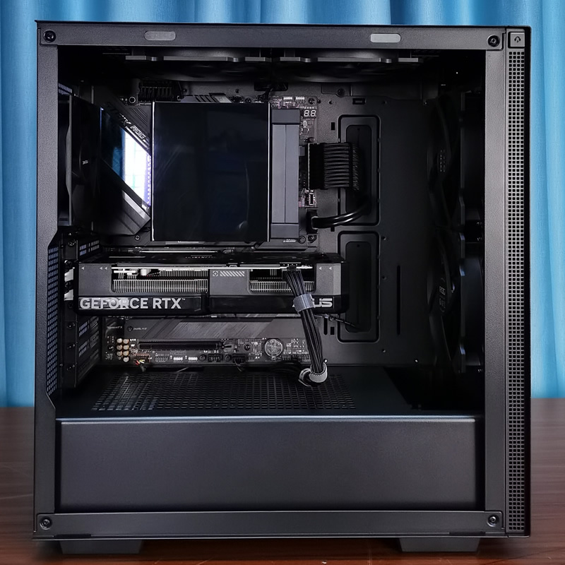 Pure Black Air-Cooled Matte Amd 9850X3D 5070Ti 5080 Asus Desktop DIY Computer Complete Unit