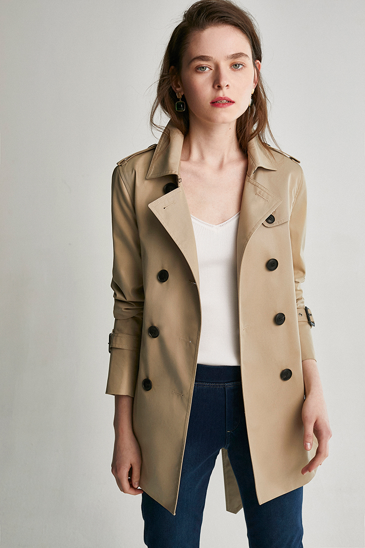 Trench pour femme      en Coton - Ref 3225670 Image 10