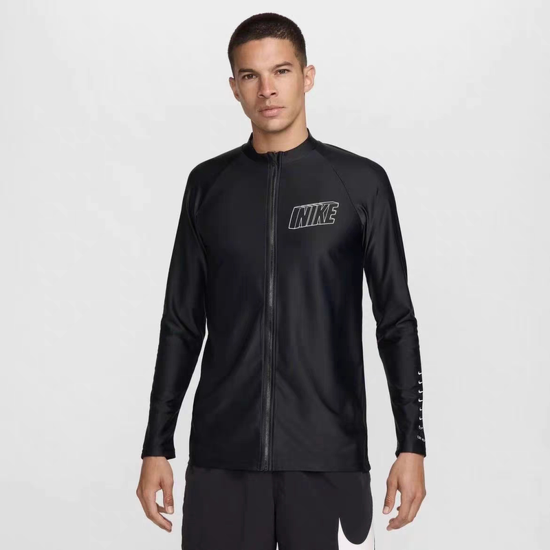 Nike Men's Full-Zip High-Elastic Sun Protection Long-Sleeved Wetsuit, Snorkeling Swimsuit, Surfing Suit Fz6161 Nike Men's Full-Zip High-Elastic Sun Protection Long-Sleeved Wetsuit, Snorkeling Swimsuit, Surfing Suit Fz6161