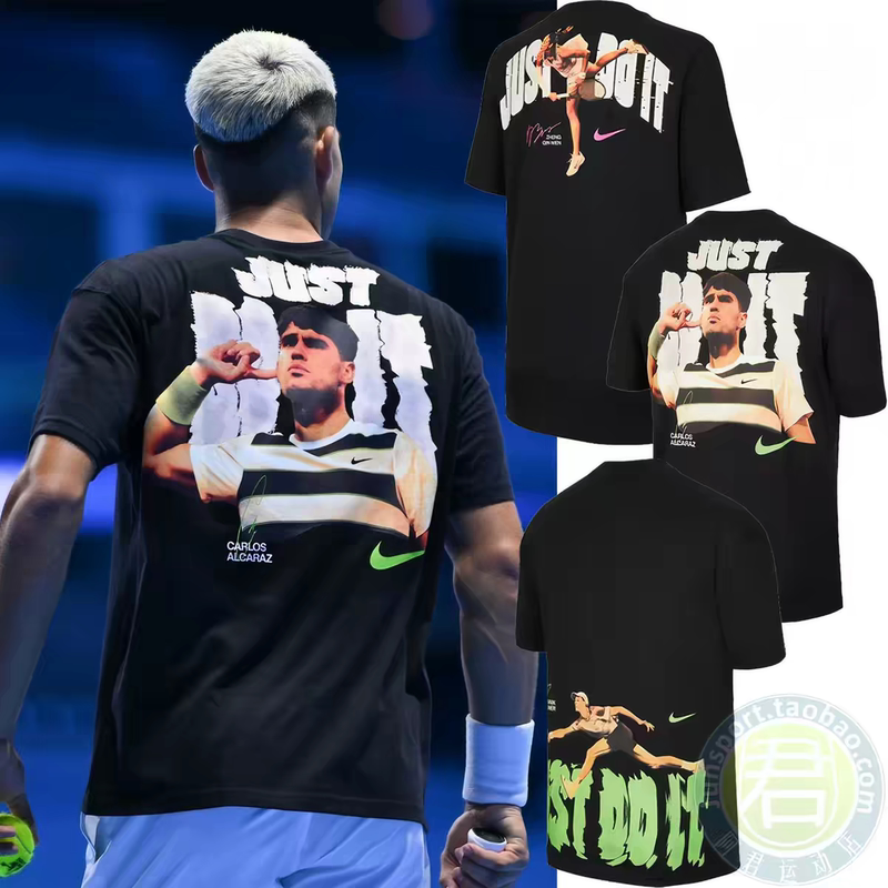 Nike Alcaraz China Open Fan Commemorative Cotton Tennis Short-Sleeved T-Shirt Iv6813-010 Nike Alcaraz China Open Fan Commemorative Cotton Tennis Short-Sleeved T-Shirt Iv6813-010