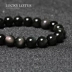 Ưu đãi độc quyền LucksYLOTUSS Crystal Mexico Vòng đeo tay Obsidian Monocycl Cặp đôi nam và nữ vòng tay chỉ đỏ Vòng đeo tay Clasp