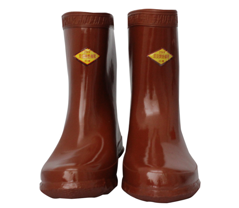 Tianjin Shuang'an 25kv natural rubber insulated boots 37-46 yards high pressure insulation electrician rain boots rubber boots