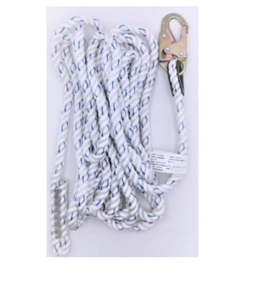 Honeywell1002892A 16mm diameter safety rope with 1 top hook 20 meters long