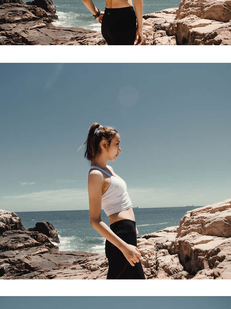 Lượm áo chống sốc thể thao nữ mùa hè áo ngực cường độ cao chạy yoga tập thể dục áo tank top gym nữ