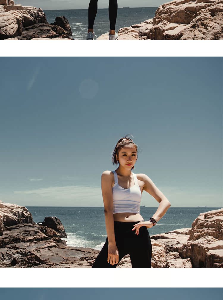Lượm áo chống sốc thể thao nữ mùa hè áo ngực cường độ cao chạy yoga tập thể dục áo tank top gym nữ