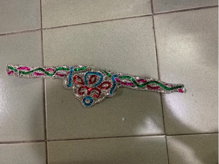 A bright sequin to the flower