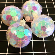  Christmas ornaments Christmas tree hang-up window scene Wedding decoration shooting props Colorful patch balls 4