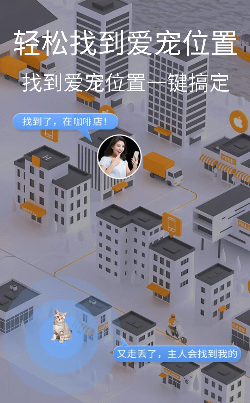 Смарт-оборудования для ношения / ошейники для питомцев 68宠物定位器爆款智能防水贵重物品定位追踪器钥匙钱包防丢器