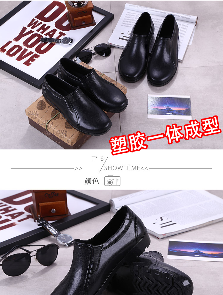 Non-slip boots mưa khởi động cao su không thấm nước giày đặt giày giày nước đầu bếp nhà bếp đặc biệt làm việc của nam giới giày mặc giúp đỡ thấp mùa hè giày sandal nam chống nước
