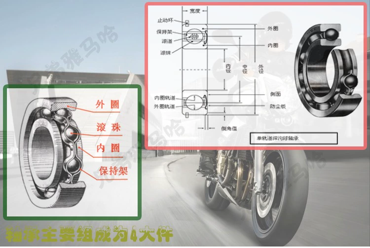 Yamaha nhanh Eagle 125 ngày thanh kiếm 125 gốc xác thực nhập khẩu KOYO bánh xe phía trước mang NSK bánh xe phía sau mang phổ