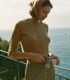 Мягкий шерстяной кардиган, свитер, США, с рукавом