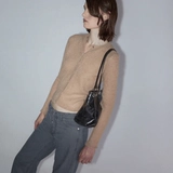 Металлическая сумка на одно плечо, дизайнерская сумка через плечо, Испания, из натуральной кожи