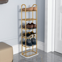 Shoe rack Simple door multi-layer dustproof household foyer indoor space-saving Nordic marble storage shelf