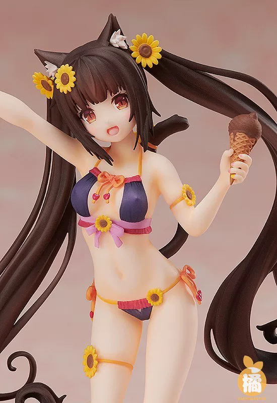 Фигурка Orange Club NEKOPARA Vanilla и Chocolate, коллекционный купальник, 12×7×14,5 см