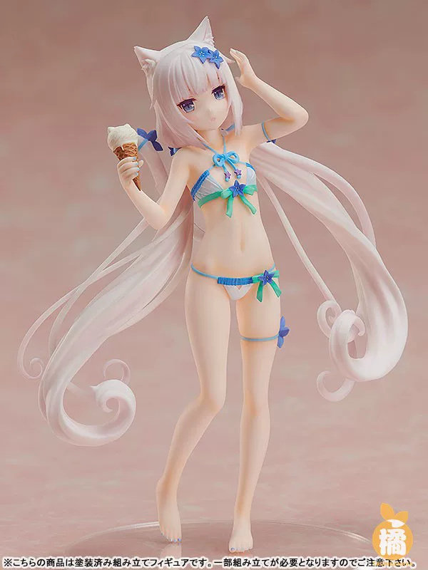 Фигурка Orange Club NEKOPARA Vanilla и Chocolate, коллекционный купальник, 12×7×14,5 см