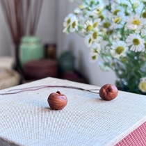Peach core carving apple wild peach core hand-carved pendant baby safe birthday gift Chenling core carving