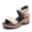 Senda Senda 2019 mùa hè mới với cùng một đoạn thời trang dép cao gót đế bằng dày 4JG01BL9 - Sandal