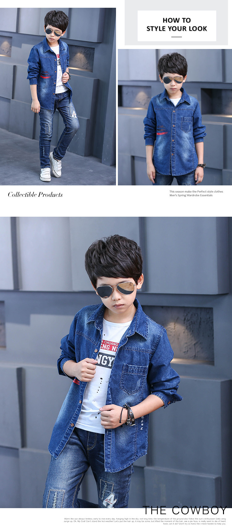 Chemise garcon à manche longue - Ref 2072797 Image 13