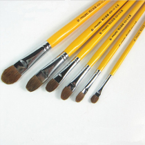 Fan Height 826 Water Powder Paintbrush Wolverine Beginology Water Chalk Watercolor Pen Long head 6 sets of oil painting paintbrush