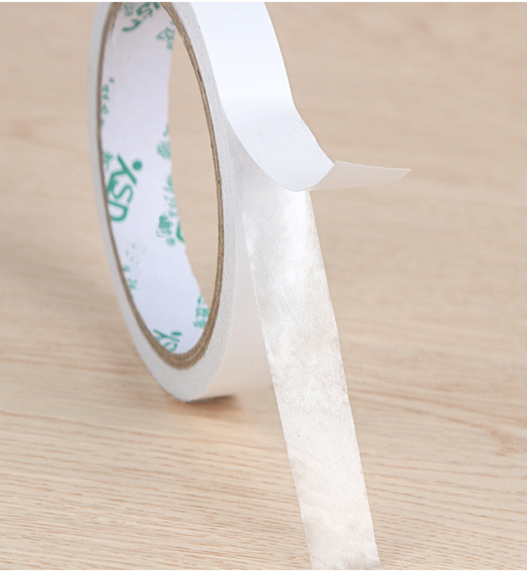Băng keo hai mặt băng dính độ nhớt cao hai mặt băng keo hai mặt băng keo giấy 1.0 cm tự làm thủ công