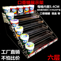  Chewing gum display rack Front desk cashier Convenience store Supermarket snack product xylitol chewing gum cigarette small shelf