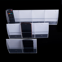 TV air conditioning remote control dustproof storage box Acrylic remote control transparent box Mobile phone charging wall hanging box