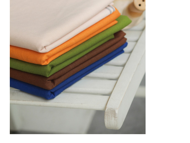 Quần áo thủ công Peach-DIY vải trơn màu thêu chất liệu vải lanh 糯 140 140 nửa mét vải thun borip
